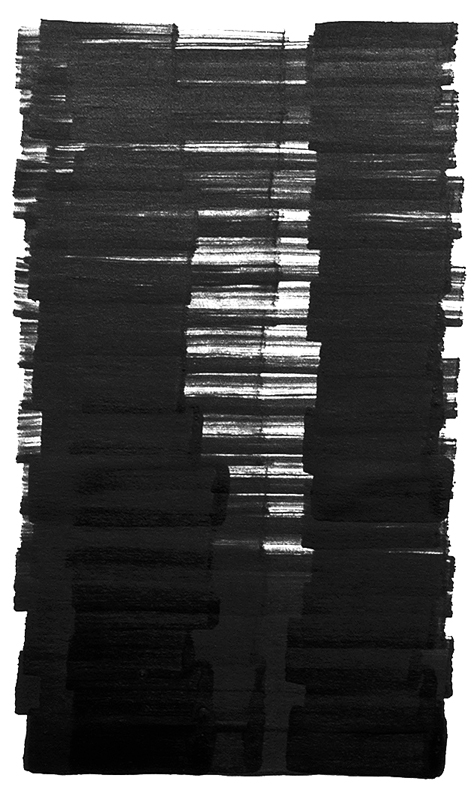 *SCH.T.131*, 2007
Tusche, Karton
61 x 43