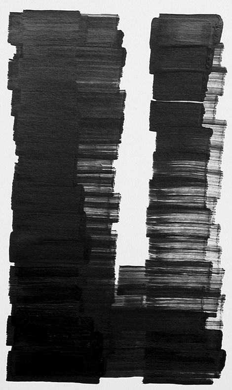 *SCH.T.132*, 2007
Tusche, Karton,
61 x 43