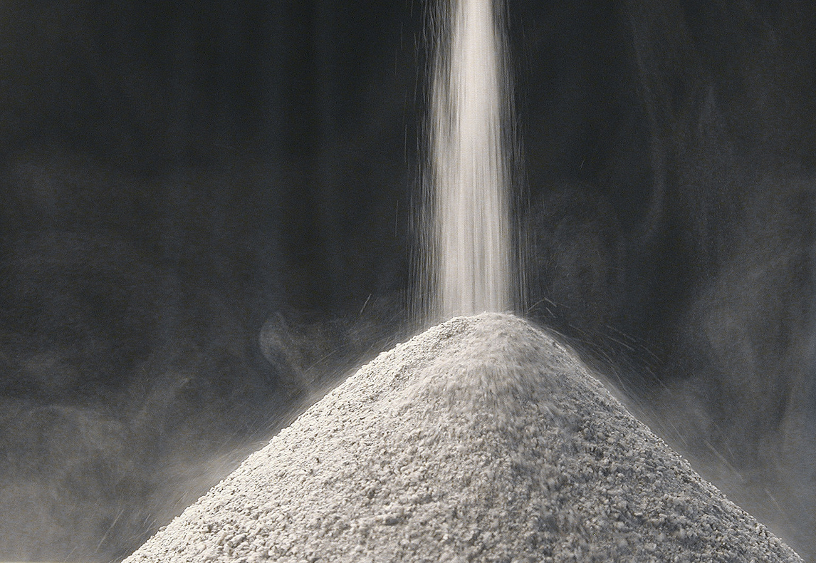 Kegelsch&uuml;ttung, Granitstaub